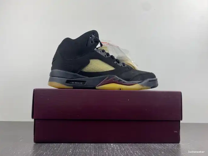 Reps LUCY A Ma Maniere x Air FD1330-001 Jordan 5 Black 0412